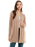 Women's Casual Lightweight Open Front Cardigans with Pockets and Formal Thin Kimono Duster Sweater Cardigan