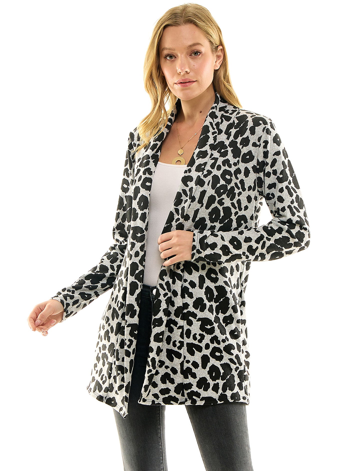 Women's Casual Lightweight Open Front Cardigans with Pockets and Formal Thin Kimono Duster Sweater Cardigan