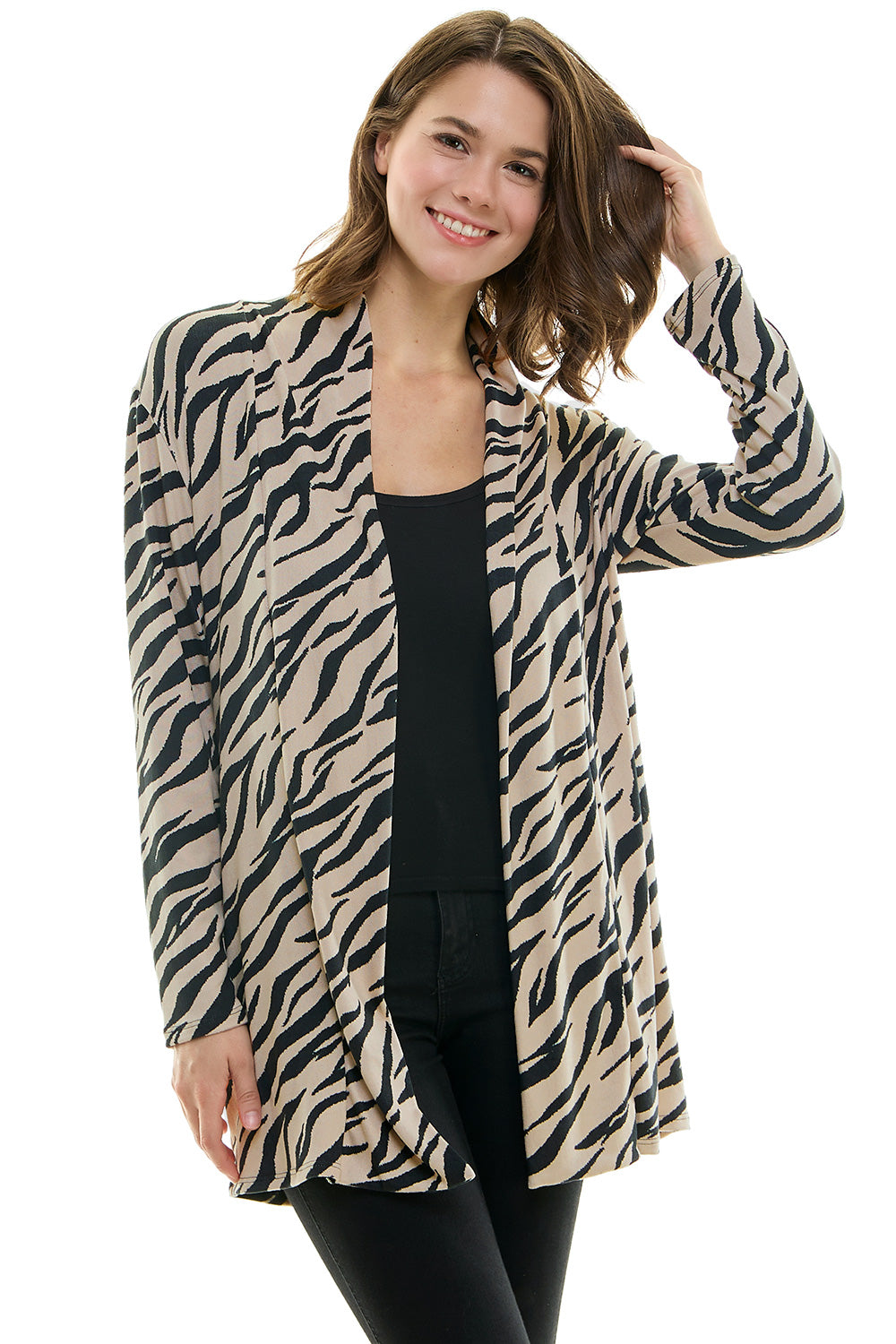 Women's Casual Lightweight Open Front Cardigans with Pockets and Formal Thin Kimono Duster Sweater Cardigan