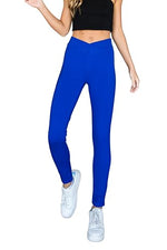 MINT PLUS PINK Womens Yoga Gym Dress Pants - Stretch Workout Crossover V Back Leggings for Women Crossover High Waisted Pants