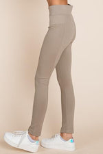 MINT PLUS PINK Womens Yoga Gym Dress Pants - Stretch Workout Crossover V Back Leggings for Women Crossover High Waisted Pants