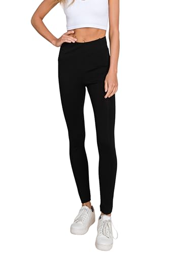 MINT PLUS PINK Womens Yoga Gym Dress Pants - Stretch Workout Crossover V Back Leggings for Women Crossover High Waisted Pants