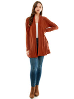 Women's Casual Lightweight Open Front Cardigans with Pockets and Formal Thin Kimono Duster Sweater Cardigan