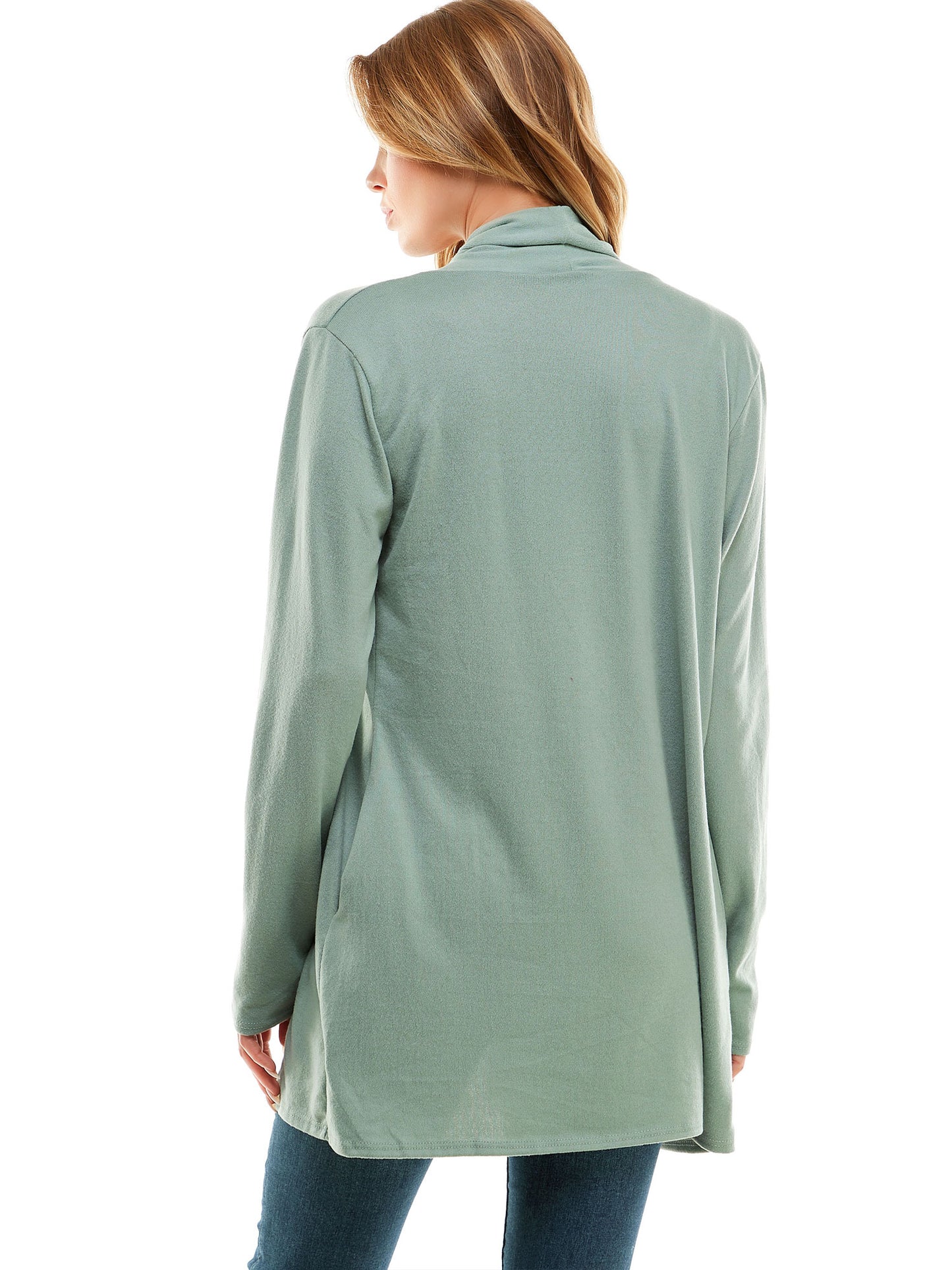 Women's Casual Lightweight Open Front Cardigans with Pockets and Formal Thin Kimono Duster Sweater Cardigan
