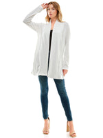 Women's Casual Lightweight Open Front Cardigans with Pockets and Formal Thin Kimono Duster Sweater Cardigan