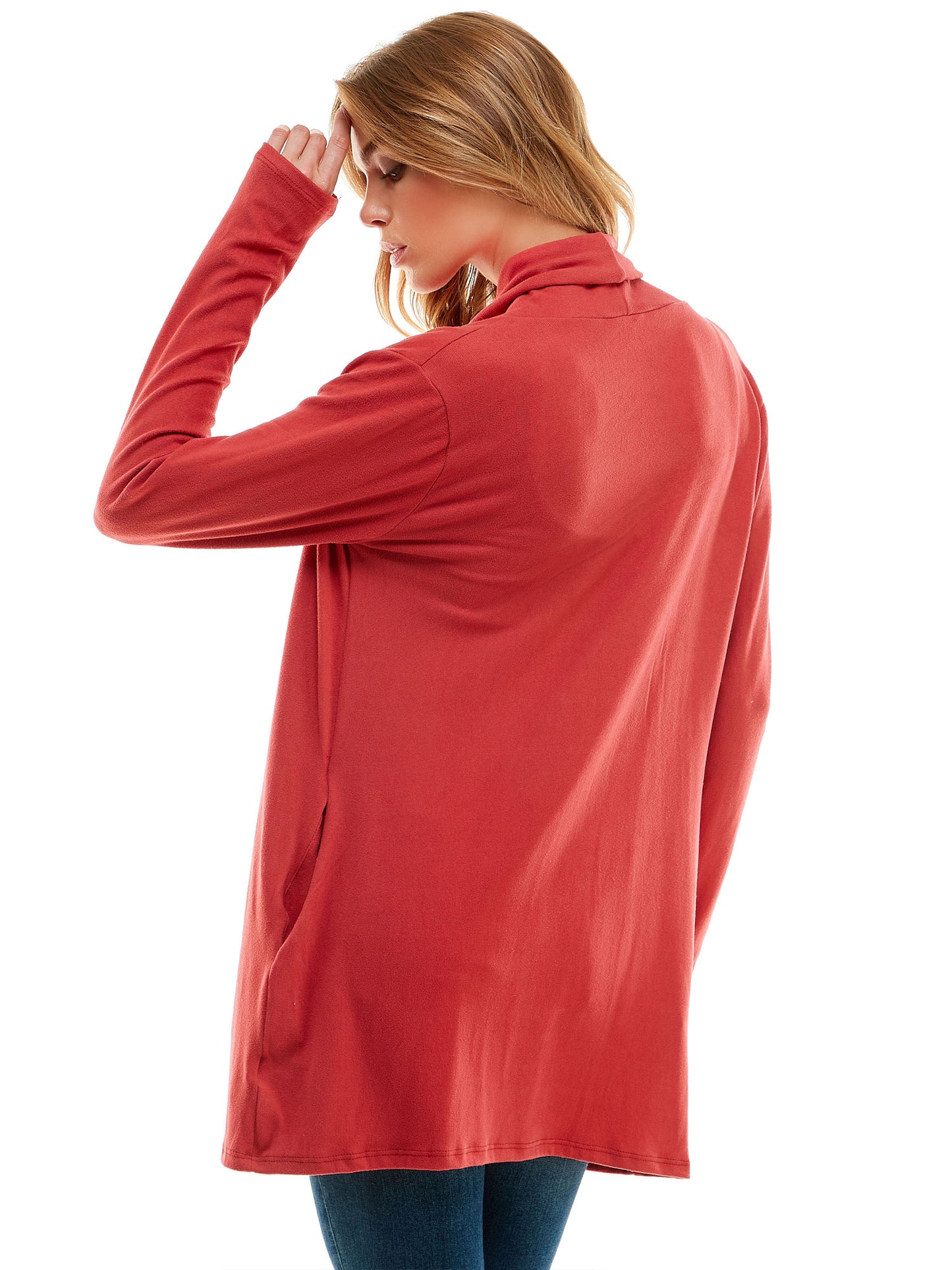 Women's Casual Lightweight Open Front Cardigans with Pockets and Formal Thin Kimono Duster Sweater Cardigan