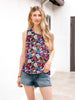 Flannel_black/Fuchsia / Large