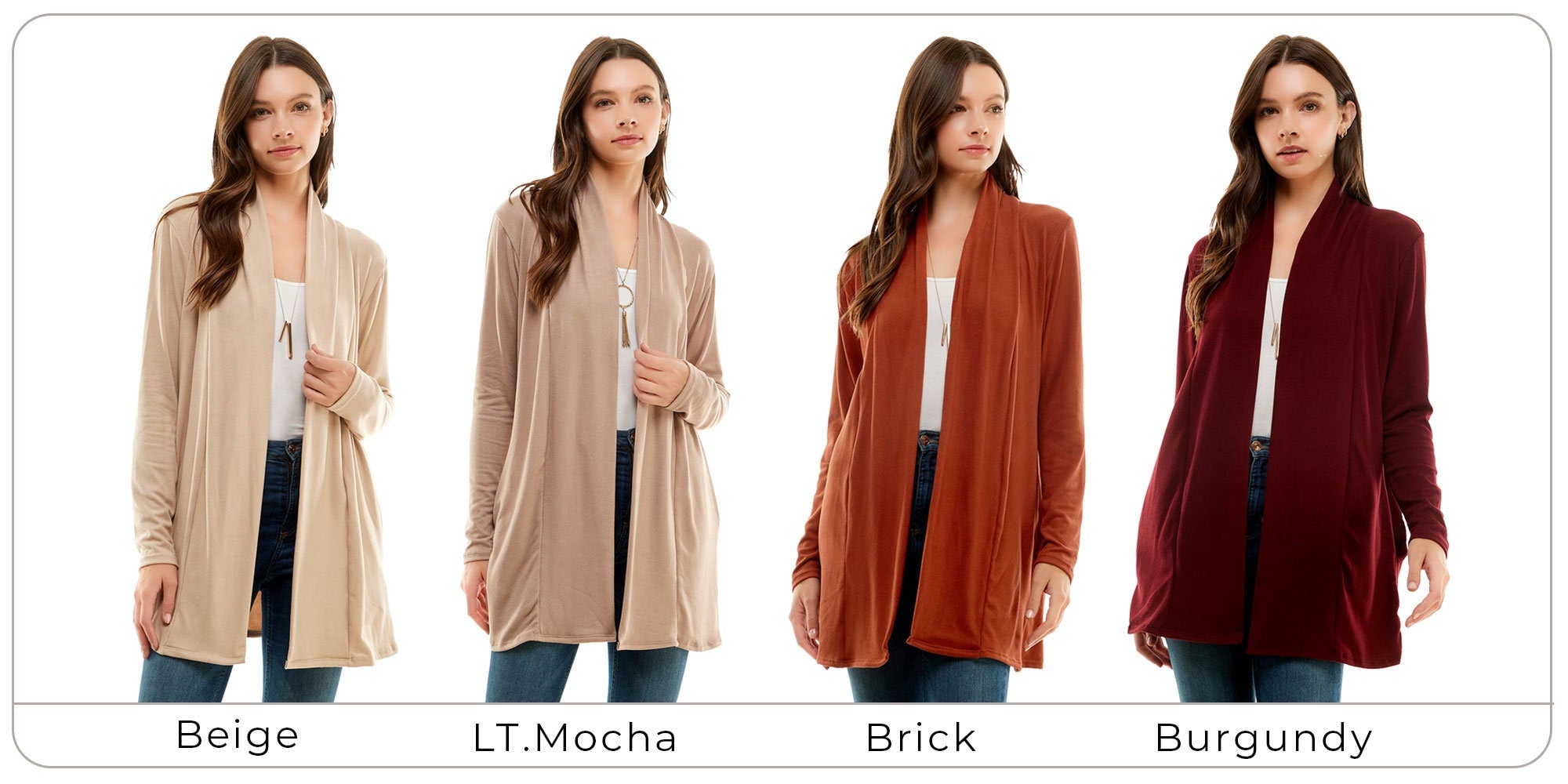 Women's Casual Lightweight Open Front Cardigan and Soft Basic Drape Long Sleeve Sweater Coat (S-3XL)