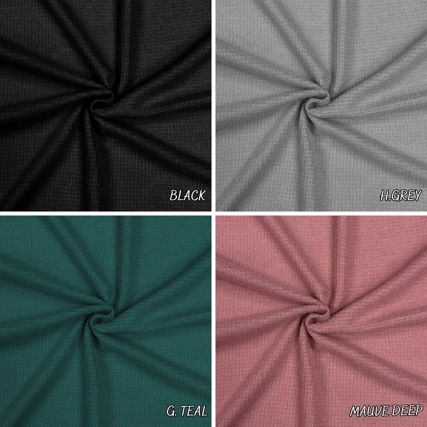 Waffle NET KNIT Brushed Fbric. hacci fall fabric Solid Color Pattern Textured Fabric by the yard.