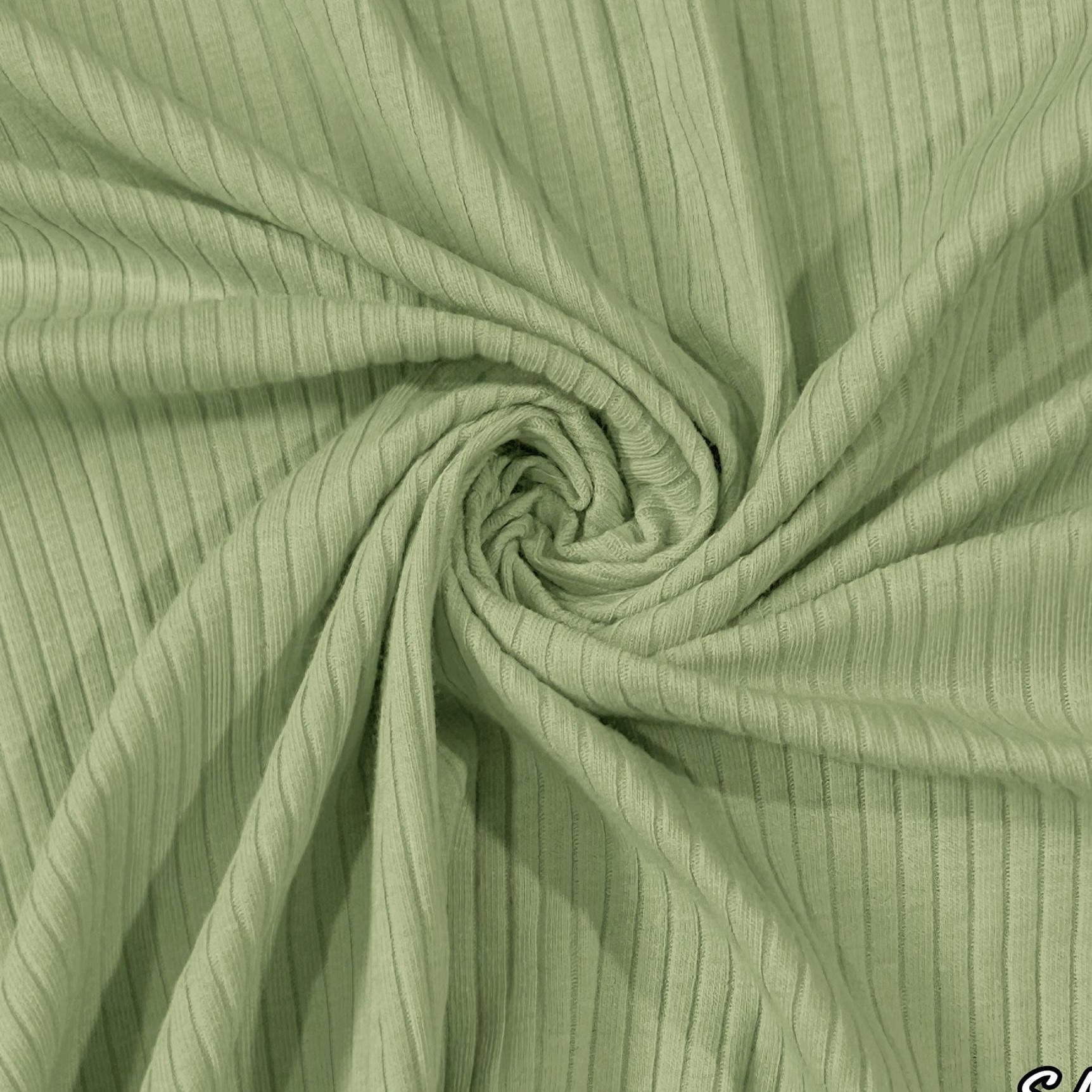 Cotton Rib 5x2 Solid Color. 60" width. Fabric By The Yard. for T-Shirts - Clothing Trim, Cuffs, Collars