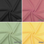 WAFFLE-P/D fabric. Solid Color Pattern Textured Fabric.| sweater fabric | polyester | knit fabric | fabric by the yard