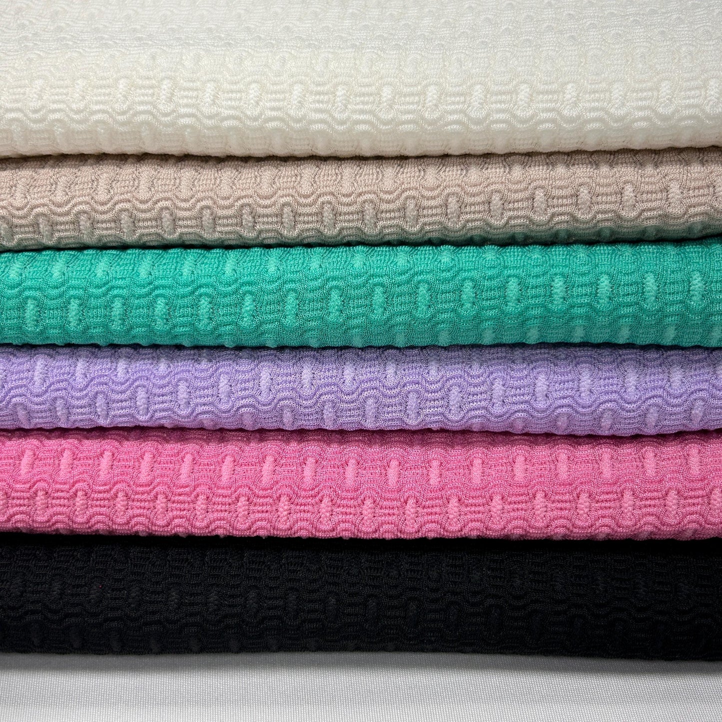 Textured fabric. Print Solid Color. 60" width. Fabric By The Yard. JY-0320