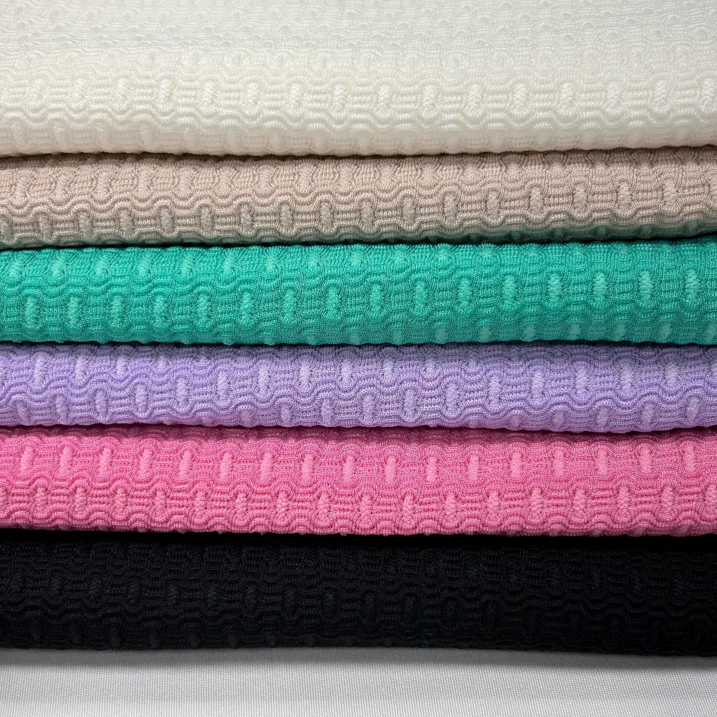 Textured fabric. Print Solid Color. 60" width. Fabric By The Yard. JY-0320
