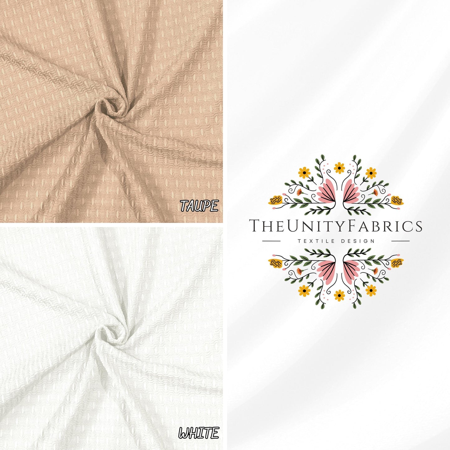Textured fabric. Print Solid Color. 60" width. Fabric By The Yard. JY-0320