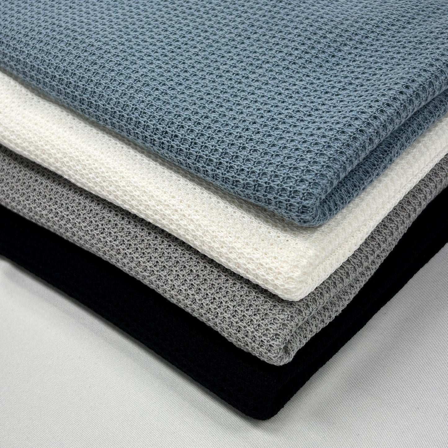 Waffle NET KNIT Fbric. hacci fall. Waffle | waffle knit fabric | sweater fabric | polyester | knit fabric | fabric by the yard