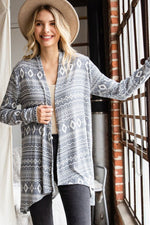 Mint Plus Pink - Boho Bliss Open Front Cardigan - Rayon Fabric, 2 Colors