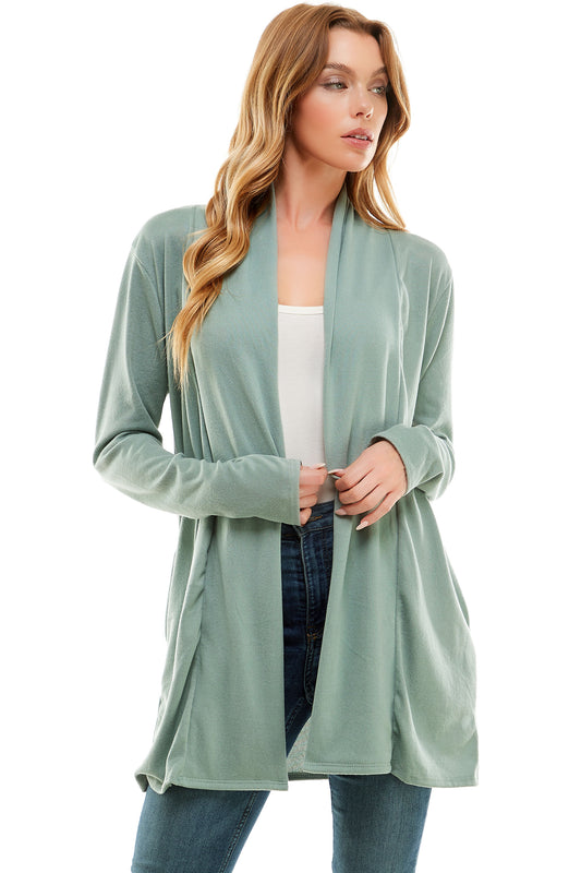 Women's Casual Lightweight Open Front Cardigans with Pockets